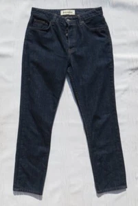 $128 REFORMATION US Talla S 27 4 Volta Azul Denim Winona Pantalones de mezclilla ajustados medios Botón Mosca - Imagen 1 de 5