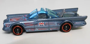 NEW Hot Wheels ..TV SERIES BATMOBILE BATMAN Steel Blue Red Rims Free Post - Picture 1 of 7