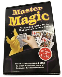 Karl Fulves Magic Kit 3 BOOKS, Card Tricks, Coin & Handkerchiefs How To - Picture 1 of 7