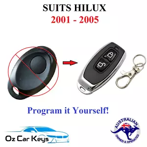 Key less entry FOB Remote Suits Toyota Hilux 2001 2002 2003 2004 2005 - Picture 1 of 15