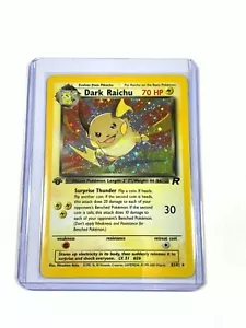 First 1st Edition Dark Raichu Holo 83/82 Team Rocket Holographic Rare Pokemon - Bild 1 von 11