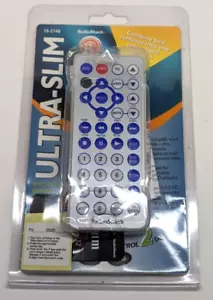 RadioShack Ultra Slim 15-2148 TV VCR DVD Universal Remote Control (New, Sealed) - Picture 1 of 14