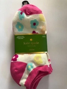 NUEVOS CON ETIQUETAS CALCETINES CREW PARA MUJER KATE SPADE NEW YORK 3 PARES Talla Única - Imagen 1 de 15