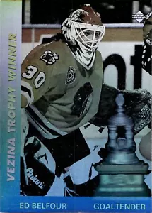 1991-92Upper Deck Vezina Winner Holographic Ed Belfour Rookie Chicago Blackhawks - Picture 1 of 2