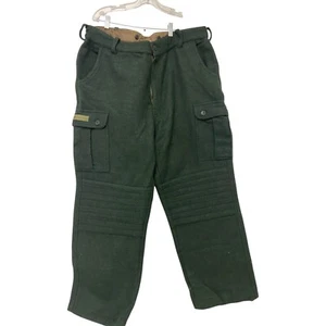 Pantalones cargo pesados Columbia Sportswear vintage para hombre 42 verdes mezcla de lana - Imagen 1 de 7