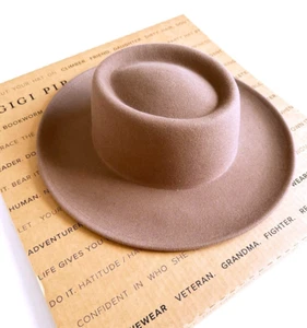 Kids GIGI PIP Ginger Gambler Felt Hat 100% Australian Wool Hat S/M 53cm - Picture 1 of 5