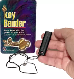 KEY BENDER GIMMICK Metal Psychic Magic Trick Mind Power Mental Bend Elastic Pull - Picture 1 of 4