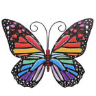  Garden Butterflies Ornament Wall Stickers Decor Butterfly Wrought Iron