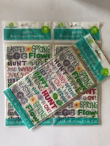 45 (3 packs of 15) cellophane  Happy Easter treat bags 5" x 9" Egg hunt  - Picture 1 of 1
