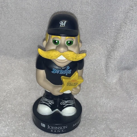 2004 MILWAUKEE BREWERS MASCOT BERNIE COIN BANK SGA "MAKE A WISH FOUNDATION BDAY" Cover