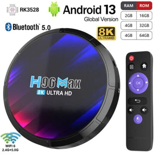 Reproductor multimedia H96 Max Android 13.0 Smart TV Box 64G cuatro núcleos 8K HD 4320p WiFi - Imagen 1 de 27