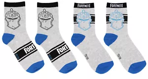 Set calzini Fortnite per ragazzo 2 paia calzini alla caviglia bassa nero rosso blu taglia 27-38 - Foto 1 di 8