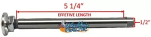 1/2" x 5 1/4" Quick release axle for wheelchairs, BIG ALUMINUM Push Button - Picture 1 of 3
