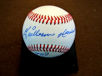 GUILLERMO WILLIE HERNANDEZ 1984 CY YOUNG DET TIGERS SIGNED AUTO MLS BASEBALL JSA - Image 1 of 4