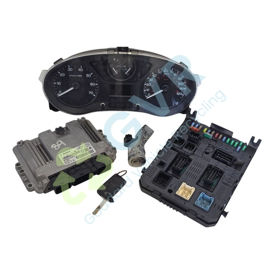 PEUGEOT PARTNER HDI S L1 850 MK2 (Ph1) (B9) 2008-2011 Engine ECU Kit 9664843780 - Image 1 of 4