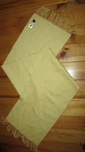 Kynoch Cashmere tasselled scarf,dark cream colour ~excellent - Picture 1 of 2