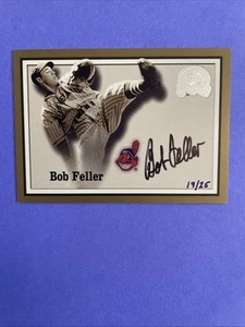 2000 Greats of the Game Autographs Bob Feller GOTG AUTO HOF #19/25 - Picture 1 of 3