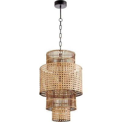 Cyan Design 10272 Wickham 1 Light 15.5 inch Rattan Pendant Ceiling Light - Image 1 of 3