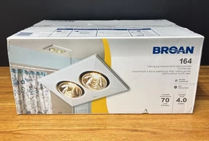 Broan Nutone Model 164 2 Light Bathroom Fan Heater 70 CFM Open Box - Picture 1 of 4