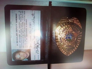 Miami Vice Ausweis Sonny Crockett ID Card Badge Holster - Bild 1 von 1