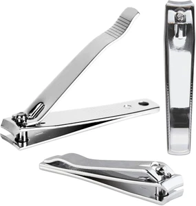 3 Stück große Beauty Edelstahl gebogen Nagelknipser - Profi Ultra - Bild 1 von 12