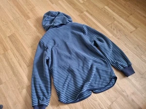 Finkid FleecejackeZip-in TONTTU STRIPED blue mirage/navy Größe 140/150 Jacke - Bild 1 von 6