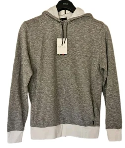 PAUL SMITH Hoodie Marl Grey and Cream Mens M Atrist Stripe Tag - Picture 1 of 15