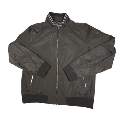 Hugo Boss Jacket Mens LARGE Black bomber windbreaker Long Sleeve Size L 52 - Image 1 of 4