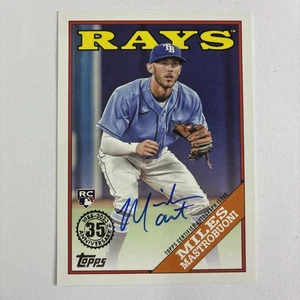 Tarjeta de error 2023 Topps Miles Mastrobuoni RC #88BA-TH automática - mal recortada rara 1/1 - Imagen 1 de 2