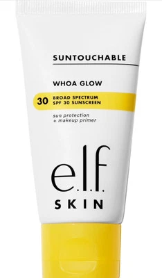 e.l.f. Protector solar e imprimación de maquillaje SKIN Suntouchable Whoa Glow FPS 30-Sunburst Foto 1 de 4