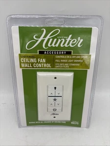 NEW OEM SEALED Hunter Universal Ceiling Fan Wall Control, White 99375 - Picture 1 of 5