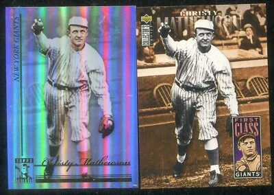Christy Mathewson Lot of 2 2010 Topps Tribute  #15/ UD First Class - Image 1 of 3