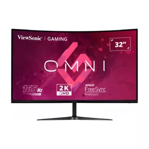 ViewSonic VX VX3218C-2K 32" Quad HD 75Hz 4ms IPS LED Curved Monitor - Silver - Picture 1 of 6