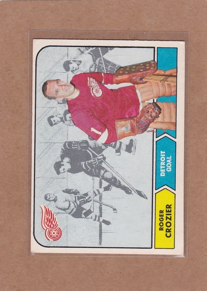 1968-69 O PEE CHEE HOCKEY ROGER CROZIER #23 RED WINGS EX *A32412 - Image 1 of 1