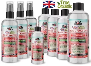 100% Pure Natural Organic Rose Water Toner Cleanser, Moisturizer For Fresh Face - Picture 1 of 9