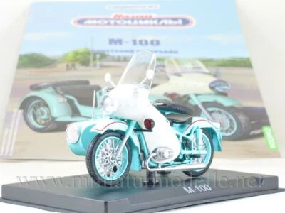 1:24 M 100 Polizei Motorrad Russische Modimio #2 DDR Police Motorcycle OVP UdSSR - Bild 1 von 3