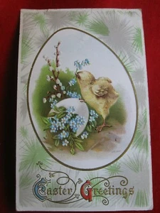 Vintage Easter Greeting's Embossed Post Card siries 105G - Picture 1 of 8