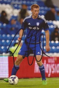 CARDIFF: EOIN DOYLE SIGNED 6x4 ACTION PHOTO+COA - Picture 1 of 1