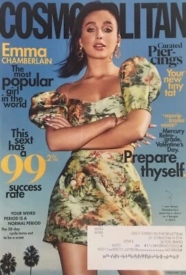 Cosmopolitan Magazine February 2020 Emma Chamberlain Most Popular Girl on Planet - Image 1 of 4