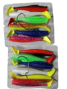 fishing lure soft silicone 80mm 5gram elastic material 12pcs - Picture 1 of 5