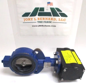 KEYSTONE, 22-0080WOA10017, 3" 150 RUBBERLINED BUTTERFLY, w/ F89U-004-DA ,SURPLUS - Picture 1 of 9