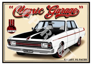 VALIANT VG 245 HEMI PACER QUALITY A4 ART PRINT (6 CAR COLOURS) - Picture 1 of 12