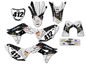 2019-2021 CRF 250 R RACE SERIES White Senge Graphics Kit Compatible with Honda - Picture 1 of 10