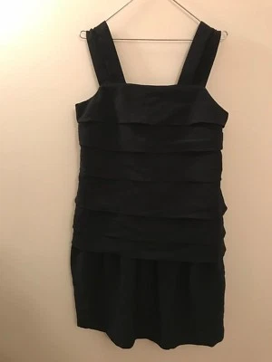 Abito corto donna nero con spalline, taglia 40 - Immagine 1 di 4