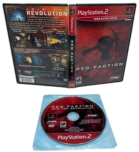 Red Faction Sony PlayStation 2 PS2 w/ Case Tested Works NO Manual - Picture 1 of 5