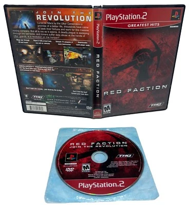 Red Faction Sony PlayStation 2 PS2 w/ Case Tested Works NO Manual - Image 1 of 4