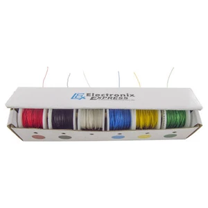 30 Gauge Solid Wire Wrap Kit, Kynar Insulated, 6 Different Color 100 Foot Spools - Picture 1 of 5