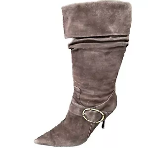 Womans Guess Brown Suede Knee High Boots Size 6.5 - Picture 1 of 7