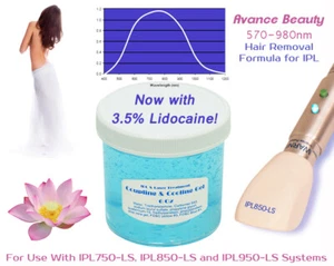 Hair Removal Formula Cooling and Coupling Gel for Laser and IPL, New. - Picture 1 of 2