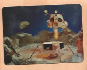 APOLLO 15 THE MOON JUL 30,1971 CAPE 3-D SPACE POSTCARD - Picture 1 of 2